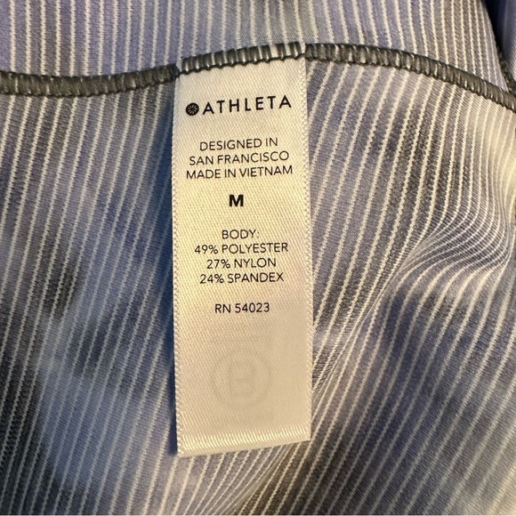 Athleta | Women's Blue & Gray High Rise Crop Leggings Size Medium - Picture 8 of 10